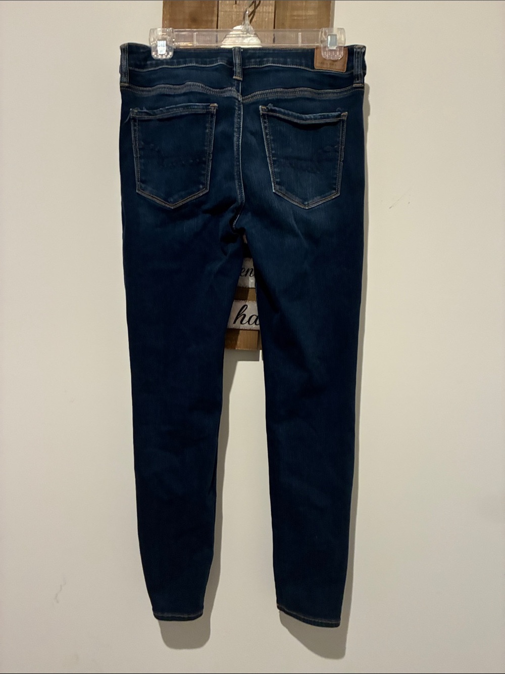 American Eagle Outfitters Dark Indigo Skinny Jeans - Picture 2 of 2